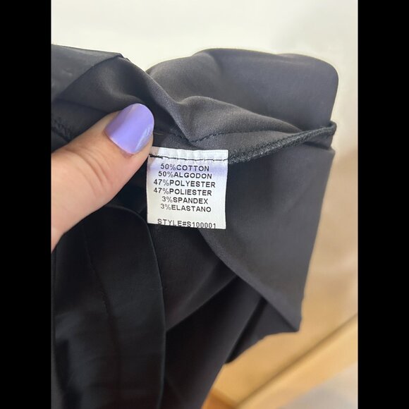 SHULAMI Black Pleated Schoolgirl Short Mini Skirt with Pockets Size SMALL - Picture 4 of 6